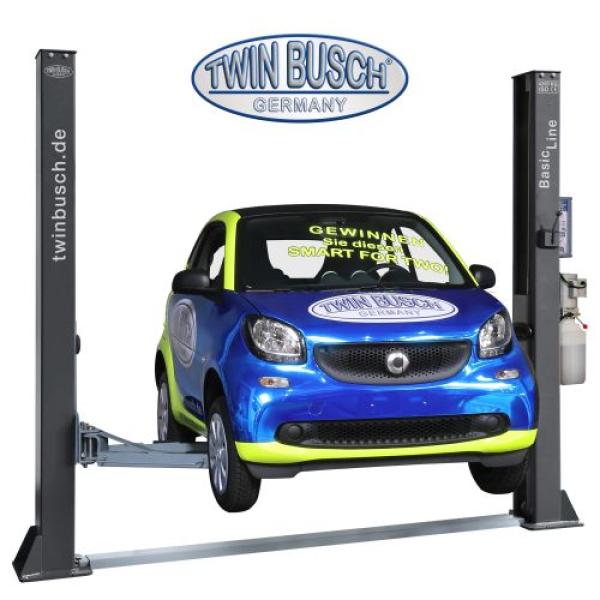 Twin Busch 2 Säulen Hebebühne TW242M 4.2t – BASIC LINE – halbautomatische Entriegelung GREY-Line